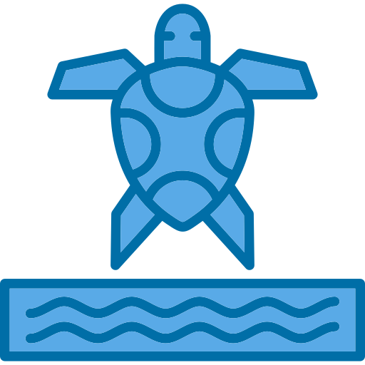 Sea turtle Generic Blue icon