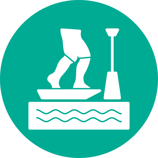 Standup paddleboarding free icon Standup paddleboarding free icon