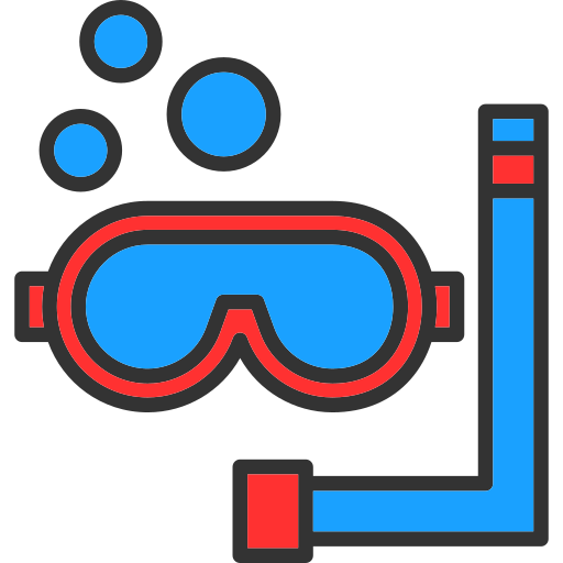 Snorkeling Generic Outline Color icon