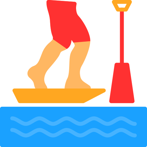 standup paddleboarding icono gratis