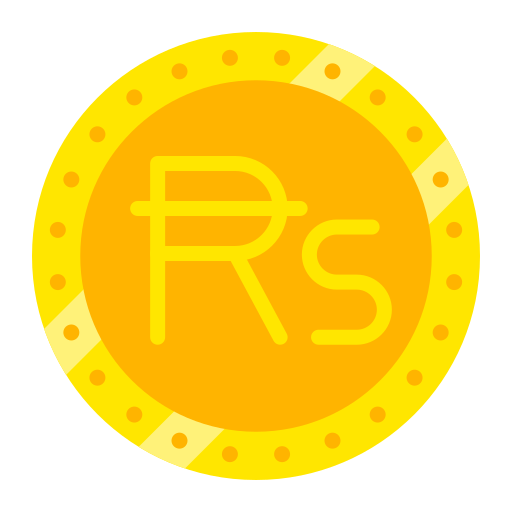 Rupee Generic color fill icon