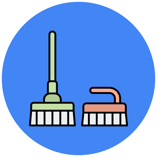 Cleaning brush free icon Cleaning brush free icon