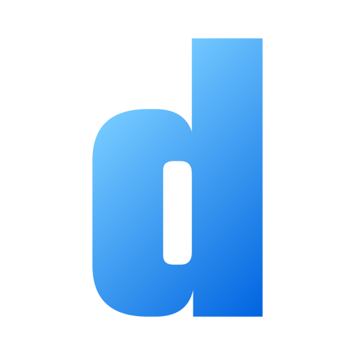 Letter D Generic gradient fill icon