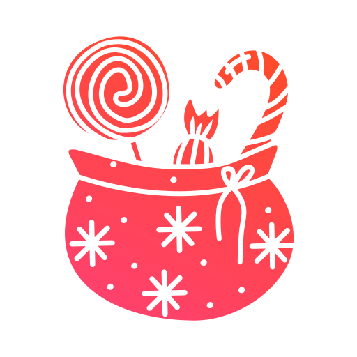 bolsa de navidad icono gratis