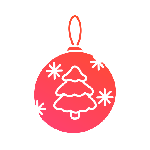 pelota de navidad icono gratis
