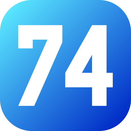 74 Icône gratuit 74 Icône gratuit