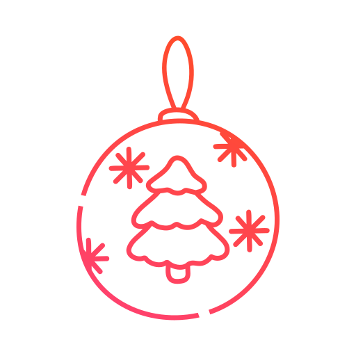 bola navideña icono gratis