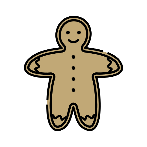 boneco de gengibre grátis ícone boneco de gengibre grátis ícone
