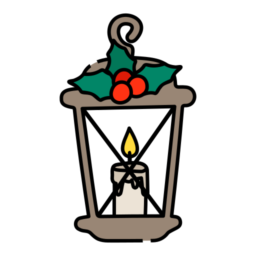 vela de navidad icono gratis