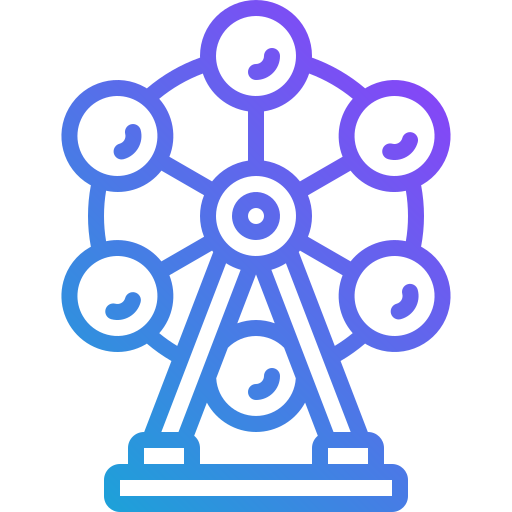 rueda de la fortuna icono gratis