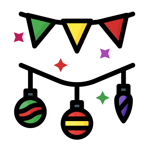 guirnaldas icono gratis