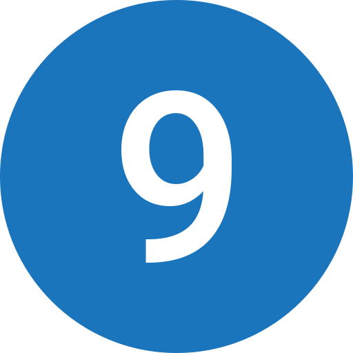 Nine free icon