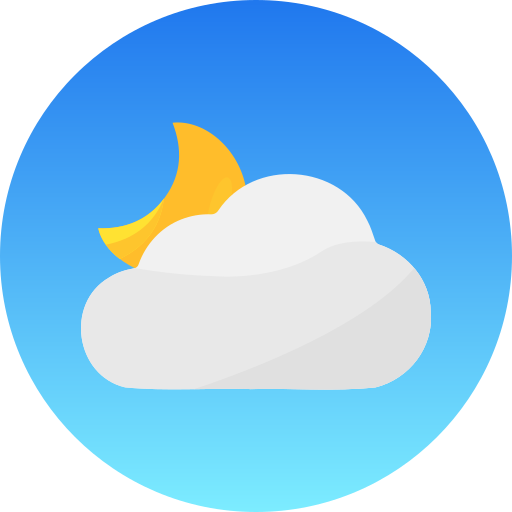 Cloudy night Generic gradient fill icon