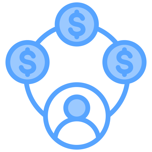 Income Generic Blue icon