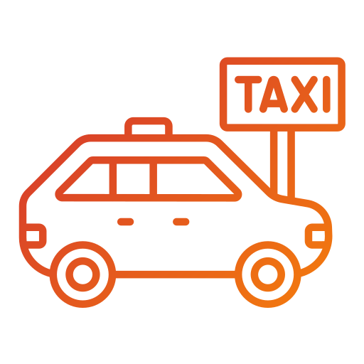 parada de taxi icono gratis