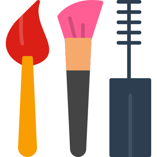 pinceles de maquillaje icono gratis