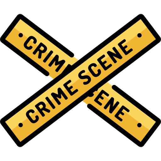 escena del crimen icono gratis