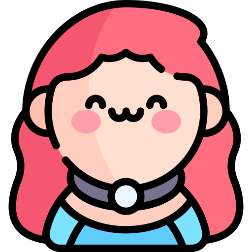 Girl Kawaii Lineal Color Icon