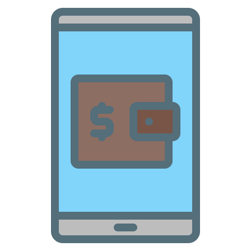 billetera electrónica icono gratis