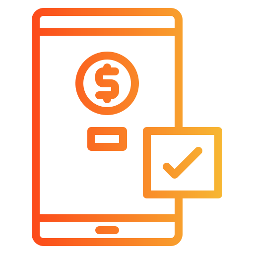 pago en línea icono gratis