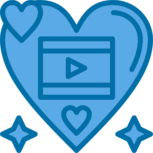 película romántica icono gratis