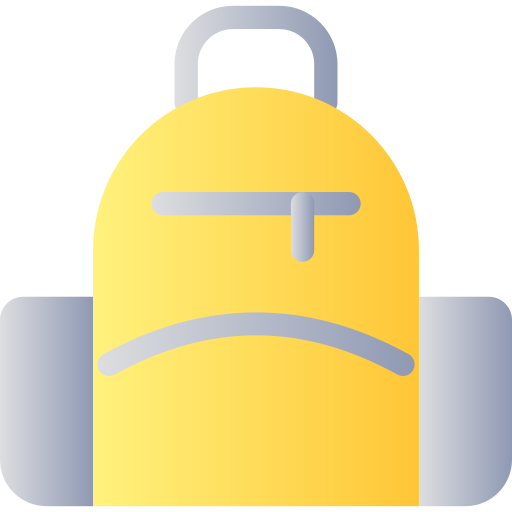 sac d'école Icône gratuit sac d'école Icône gratuit