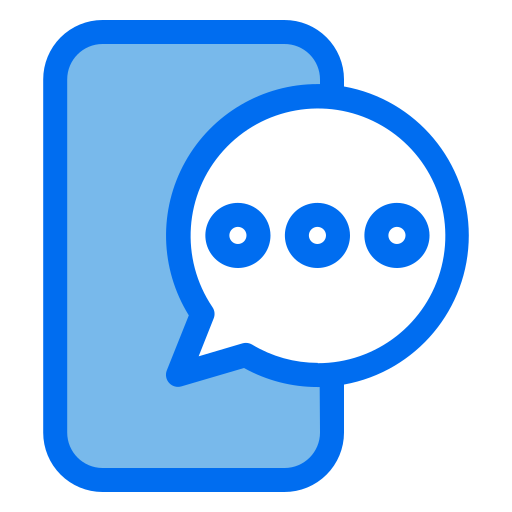 chat telefónico icono gratis