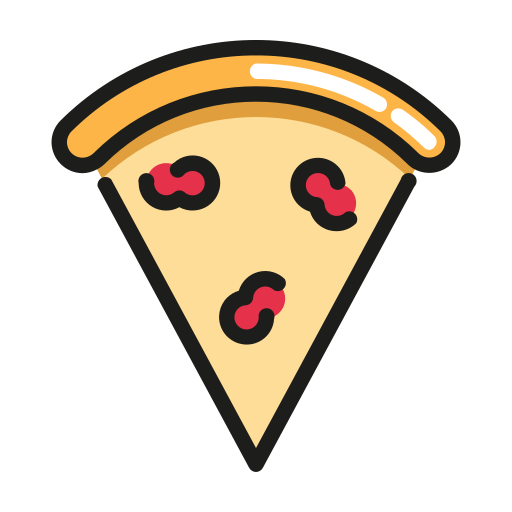 Pizza slices Generic color outline icon