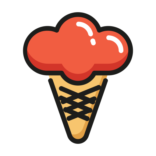 cucurucho de helado icono gratis