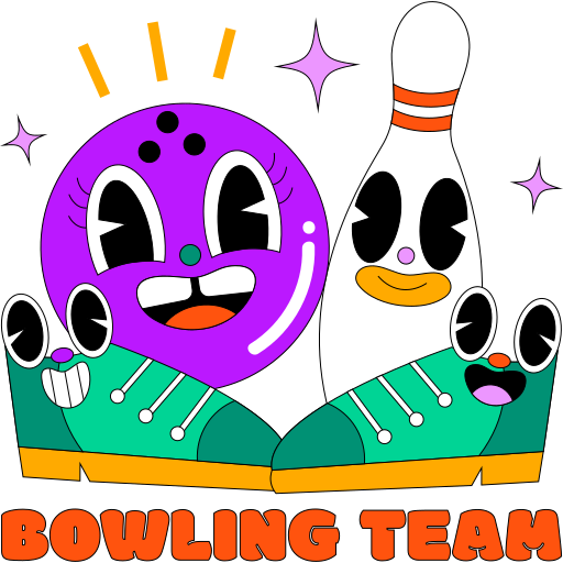 Bowling free sticker