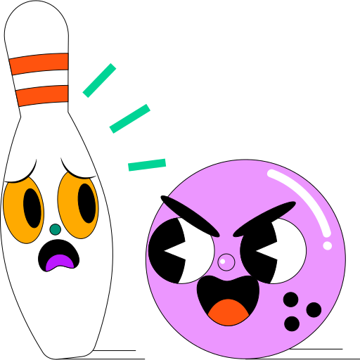 Bowling free sticker