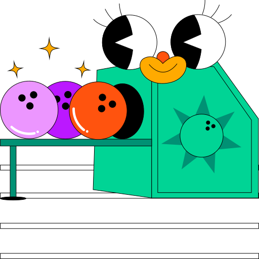Bowling free sticker