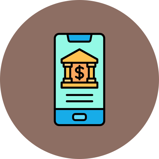 Mobile banking - free icon