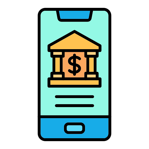 Mobile banking Generic color lineal-color icon