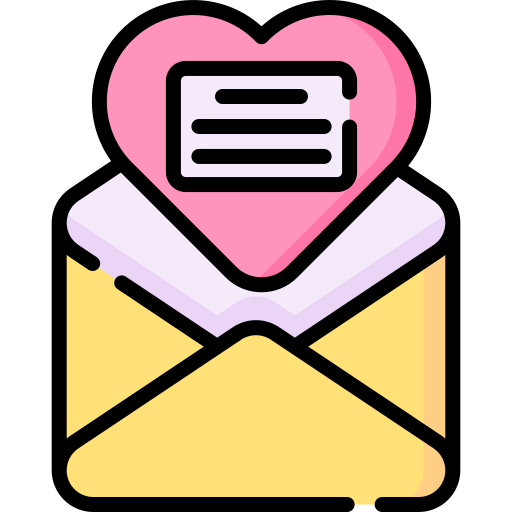 carta de amor icono gratis