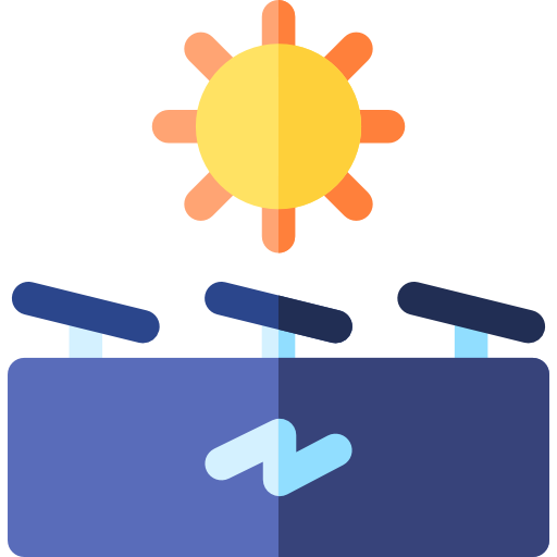 energía solar icono gratis