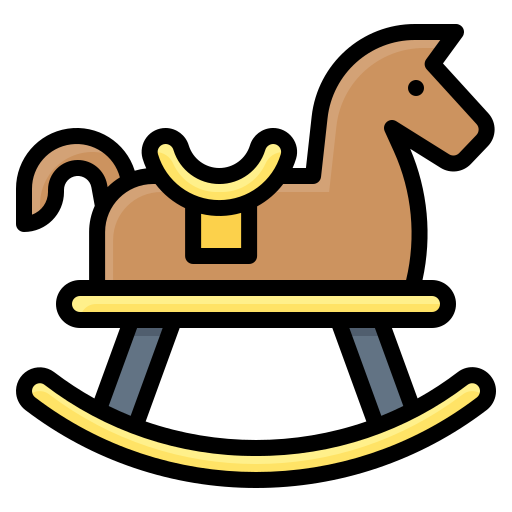 Rocking horse Generic Outline Color icon