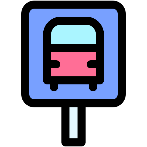 Estación de autobús icono gratis