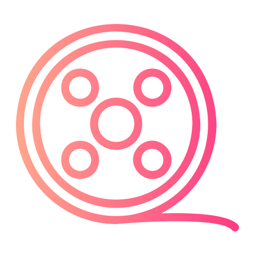 carrete de película icono gratis