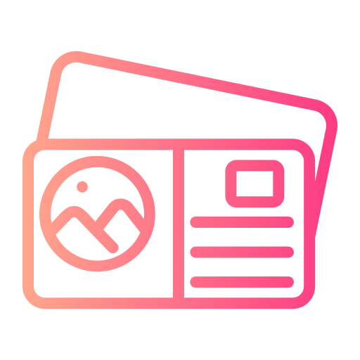 Postcard free icon