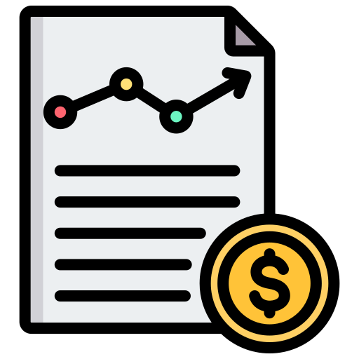 Financial Report Generic Outline Color Icon