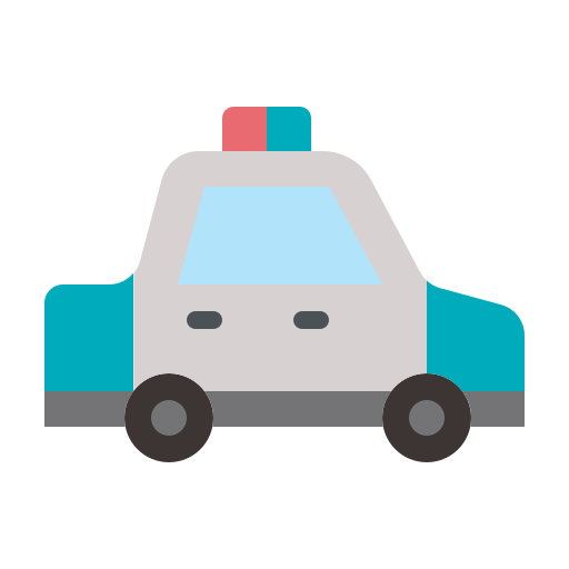 coche de policía icono gratis