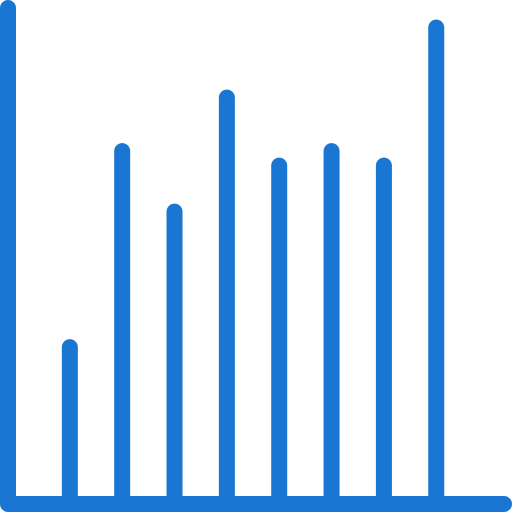 gráfico de líneas icono gratis