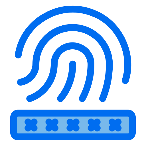 huella dactilar icono gratis