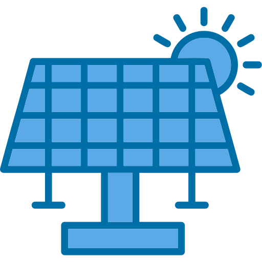 Solar Energy Generic Blue icon