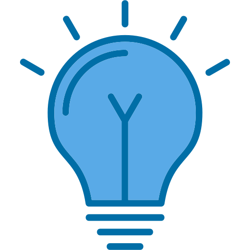 Light bulb Generic Blue icon