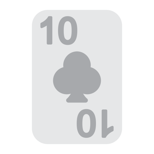 diez de tréboles icono gratis