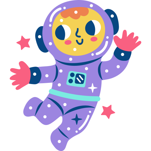 Astronaut free sticker