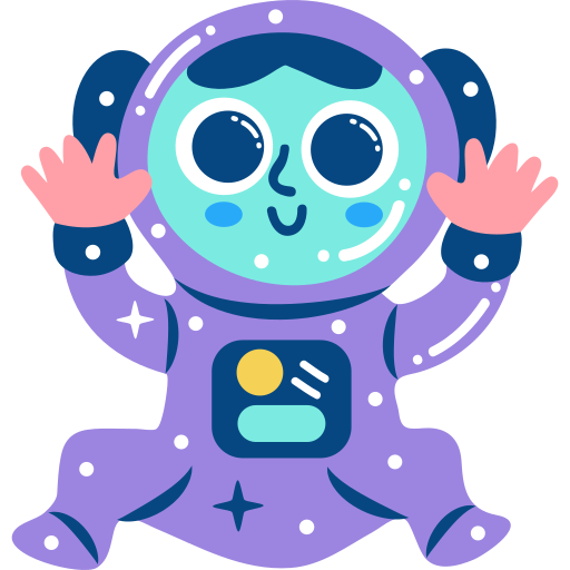 Astronaut free sticker