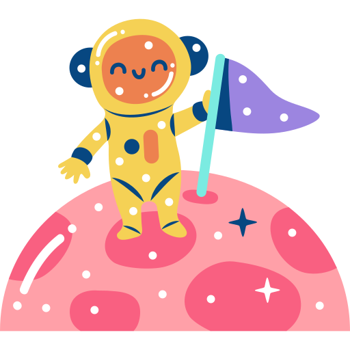 Astronaut free sticker